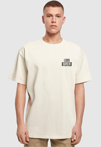 Merchcode Shirt 'Lewis Capaldi' in Beige: front