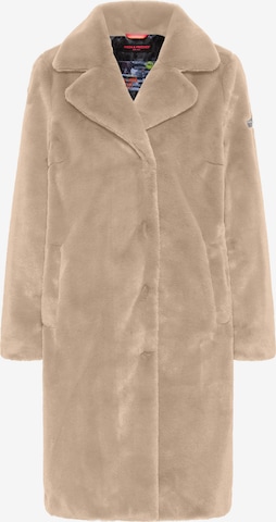 Frieda & Freddies NY Fake Fur Coat (Fellimitatmantel) in Beige: Vorderseite