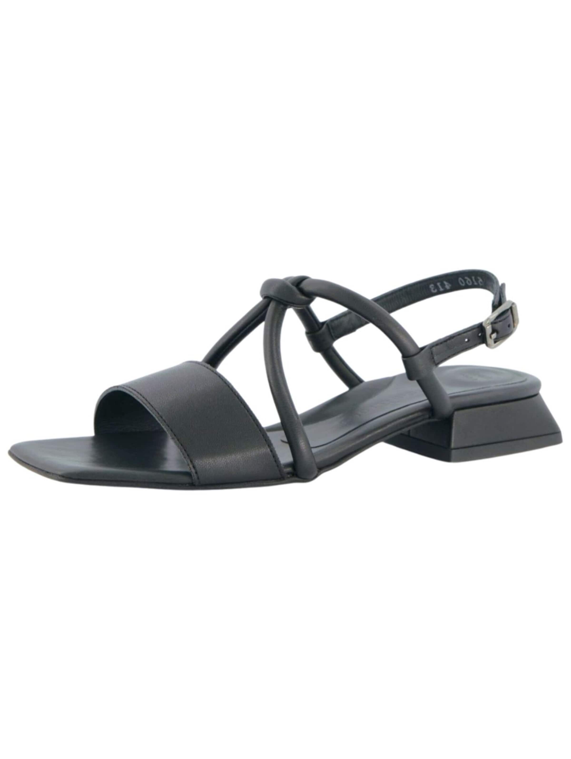 Paul Green Strap sandal in Black: front