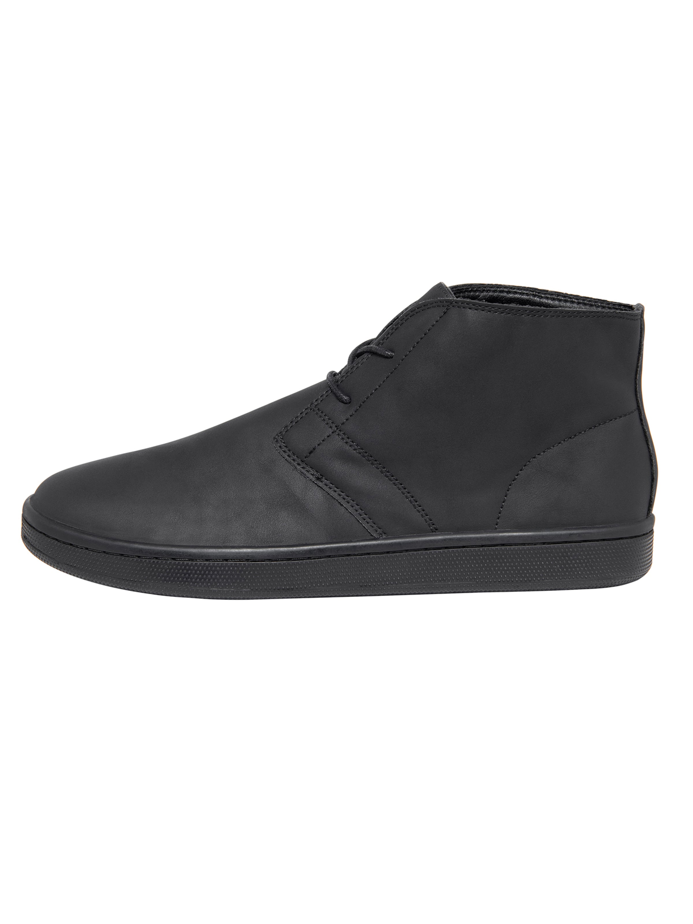 Baskets hautes Ombre en noir : devant