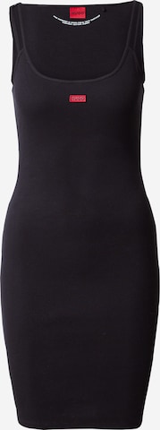 HUGO Red - Vestido 'Nirabel' em preto: frente