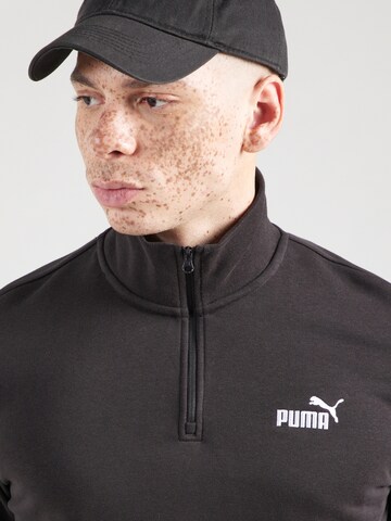 PUMA Athletic Sweatshirt 'ESS No. 1' in Black