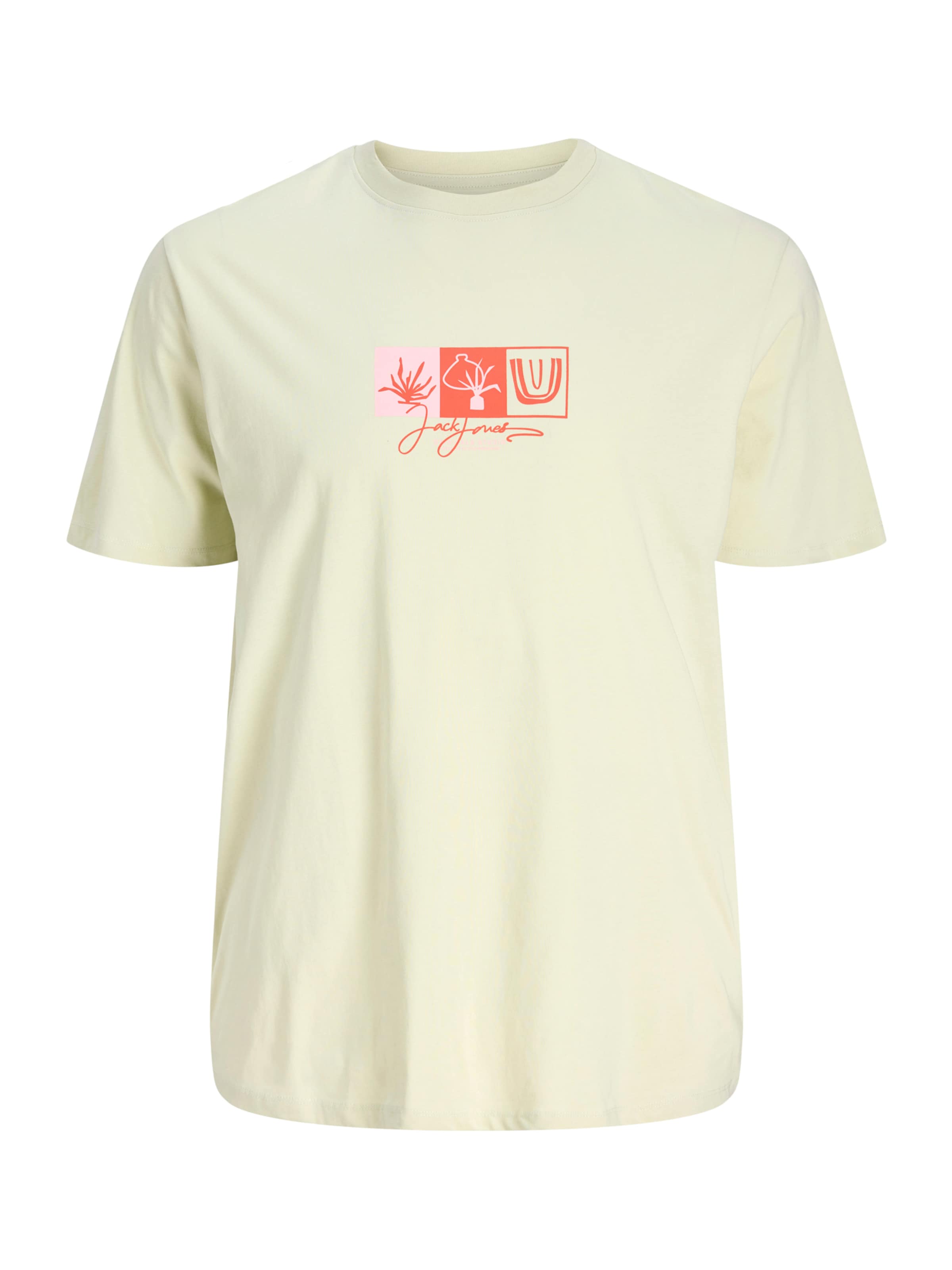 Jack & Jones Plus Μπλουζάκι 'JORCANGGU' σε πράσινο: μπροστά