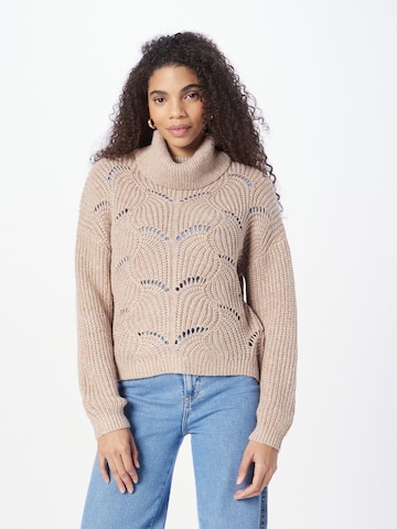 Pull-over QS en orange : devant