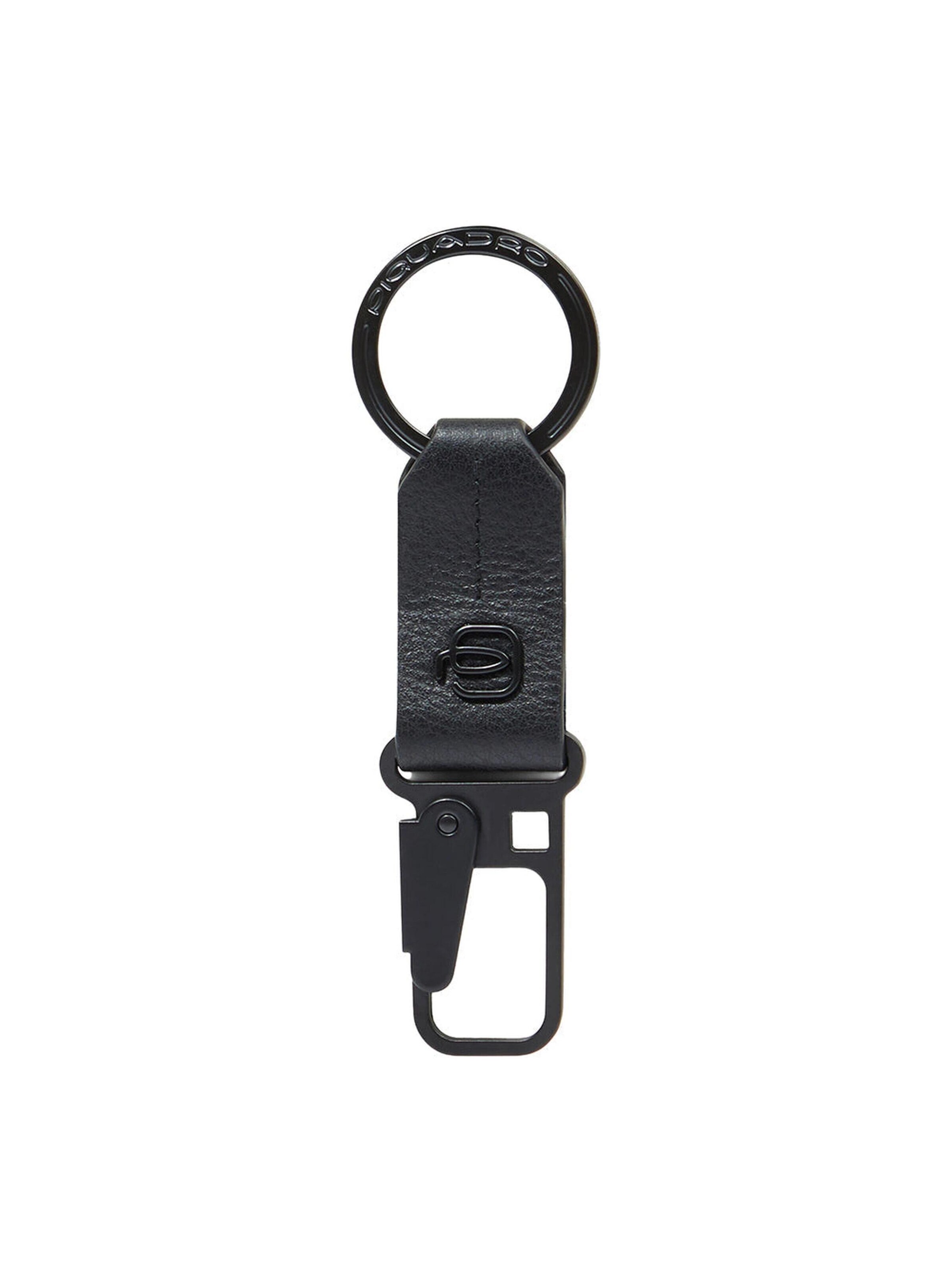 Piquadro Sleutelhanger in Zwart: voorkant