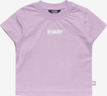 K-Way Shirt 'K-WAY KIDS E.PETE LOGO JERSEY T-Shirt e Polo' in Lila: voorkant