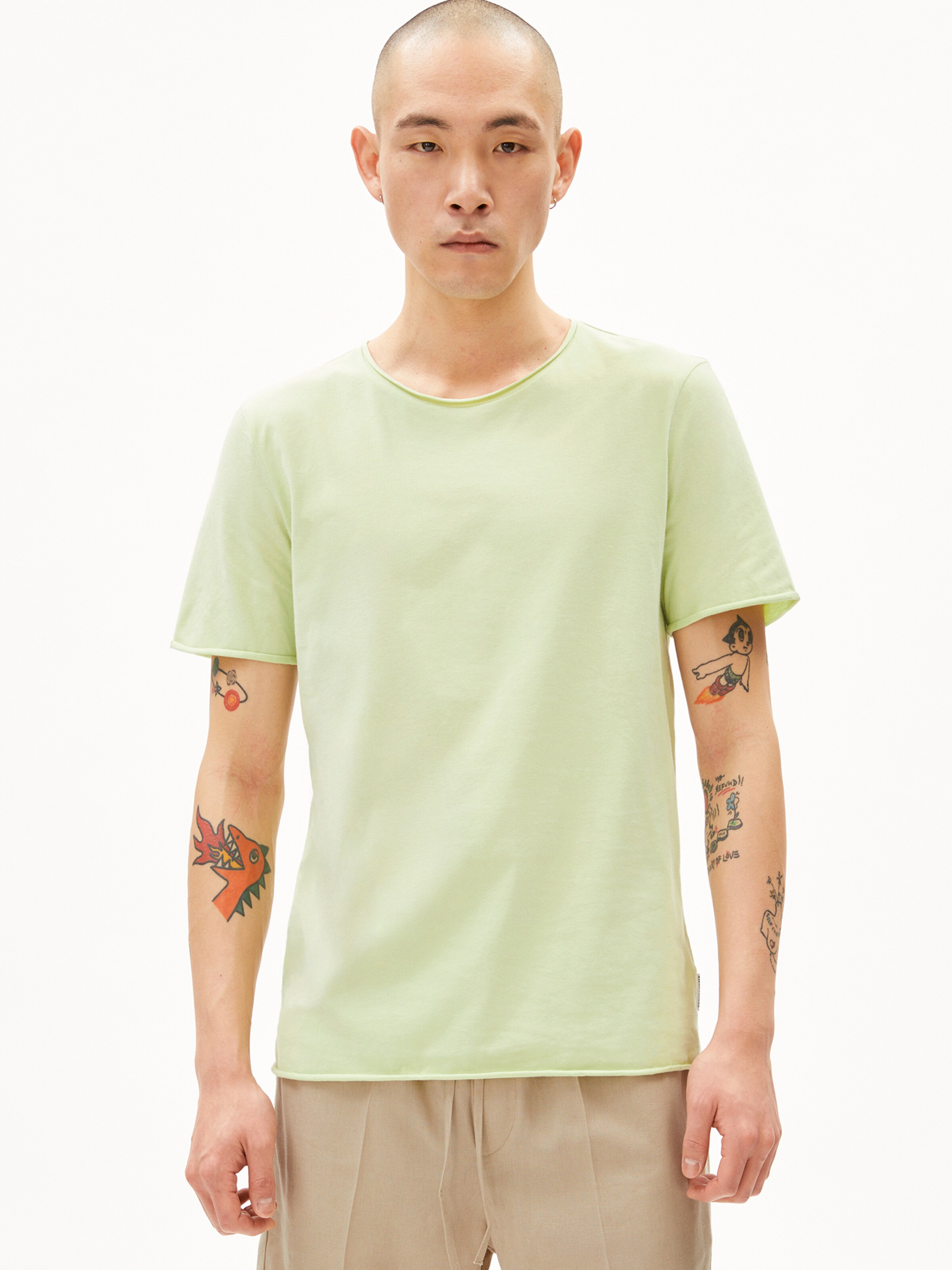 ARMEDANGELS Shirt in Groen: voorkant