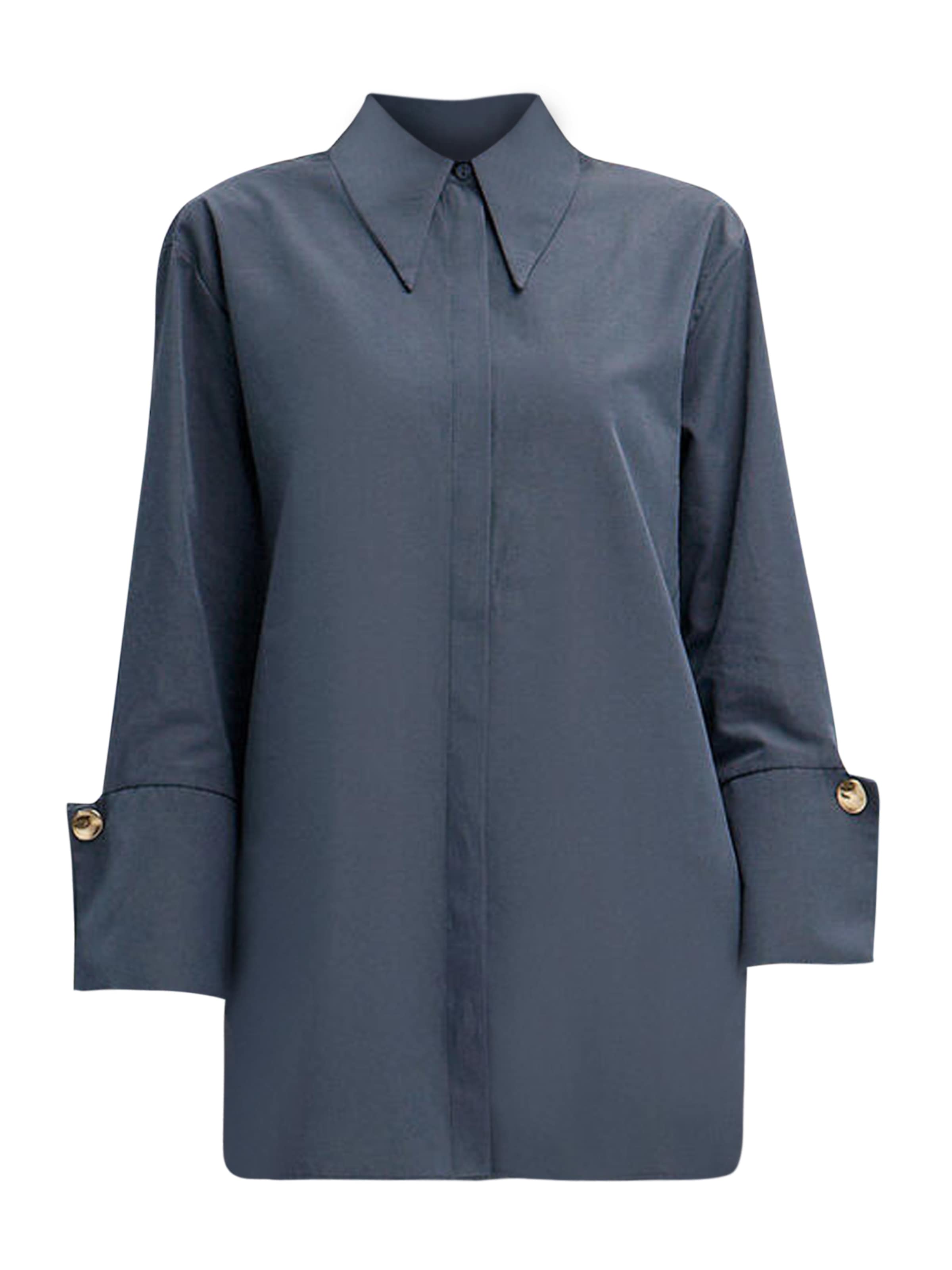 Touche Prive Bluse in Grau: Vorderseite