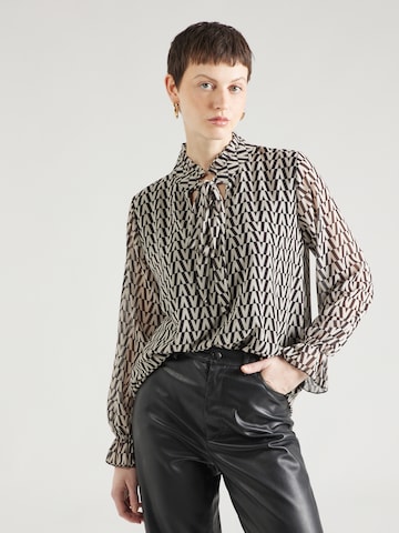 ZABAIONE Blouse 'El4li' in Zwart: voorkant