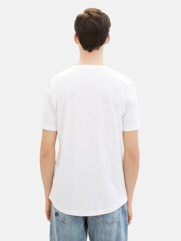 T-Shirt TOM TAILOR DENIM en blanc