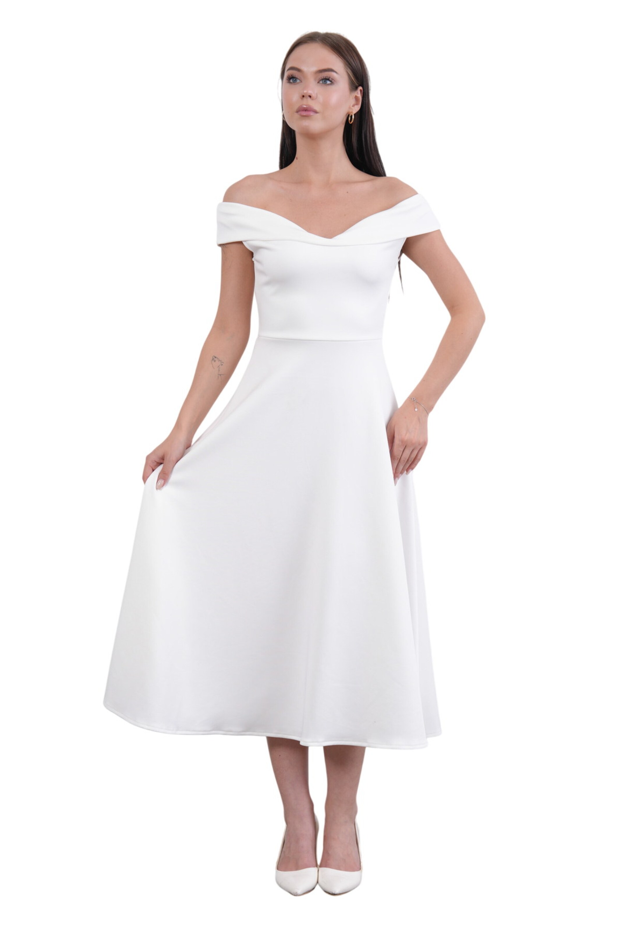 WOMAN VISION Cocktail dress in White