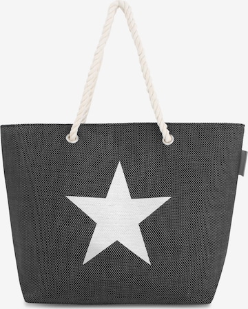 normani Beach Bag in Black: front