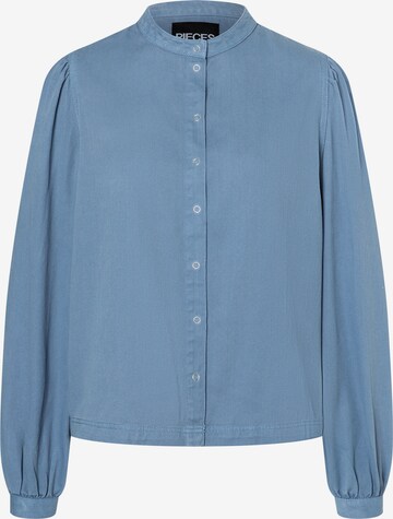 PIECES Blouse 'Pali' in Blauw: voorkant