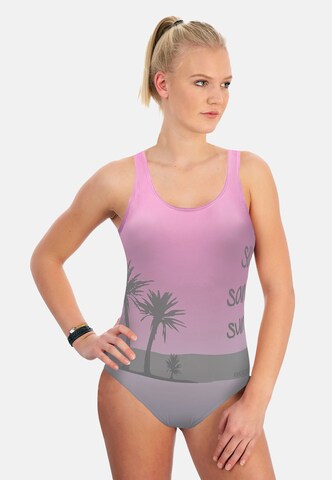 BECO the world of aquasports Swimsuit 'Sea Sand Sun' in Pink: front