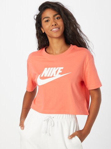 Nike Sportswear Тениска в оранжево: отпред