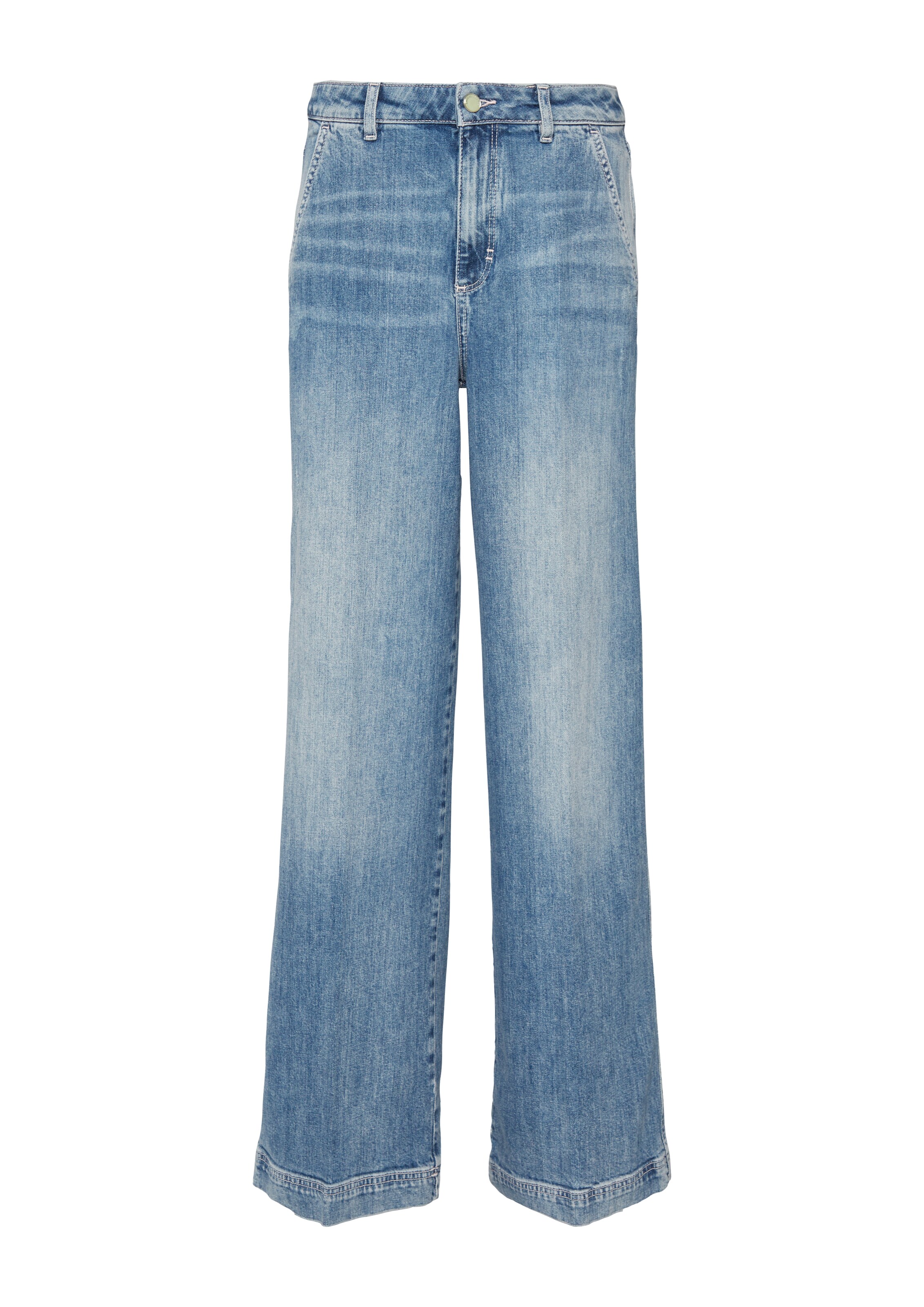 comma casual identity Wide Leg Jeans in Blau: Vorderseite