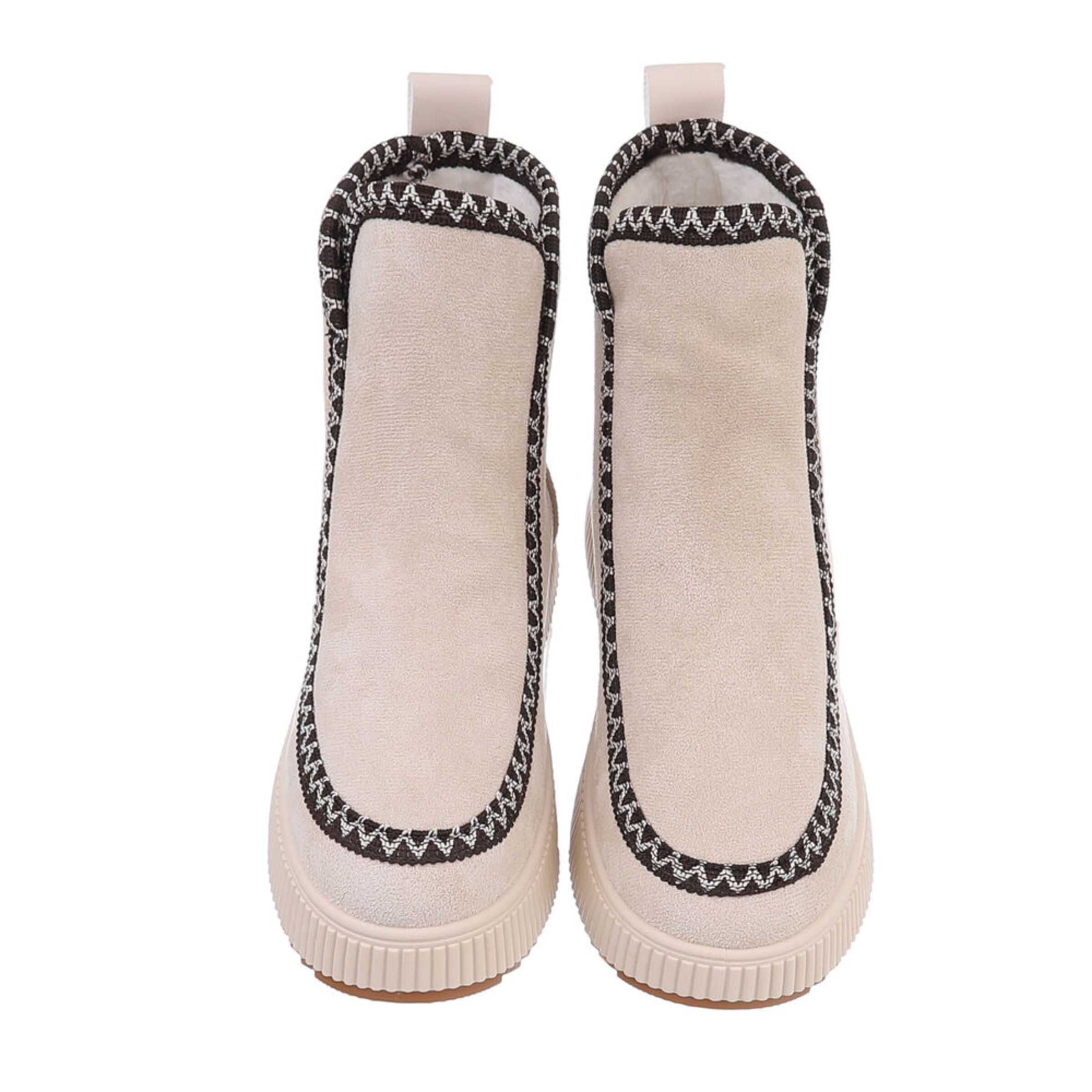 Ital-Design Stiefelette in Beige