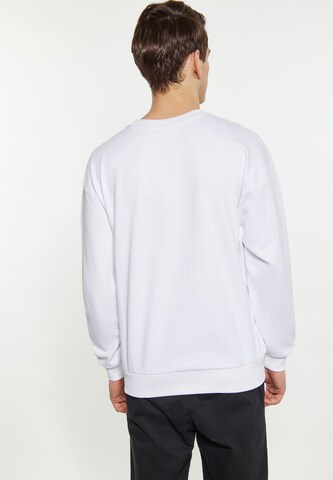 Sweat-shirt MO en blanc