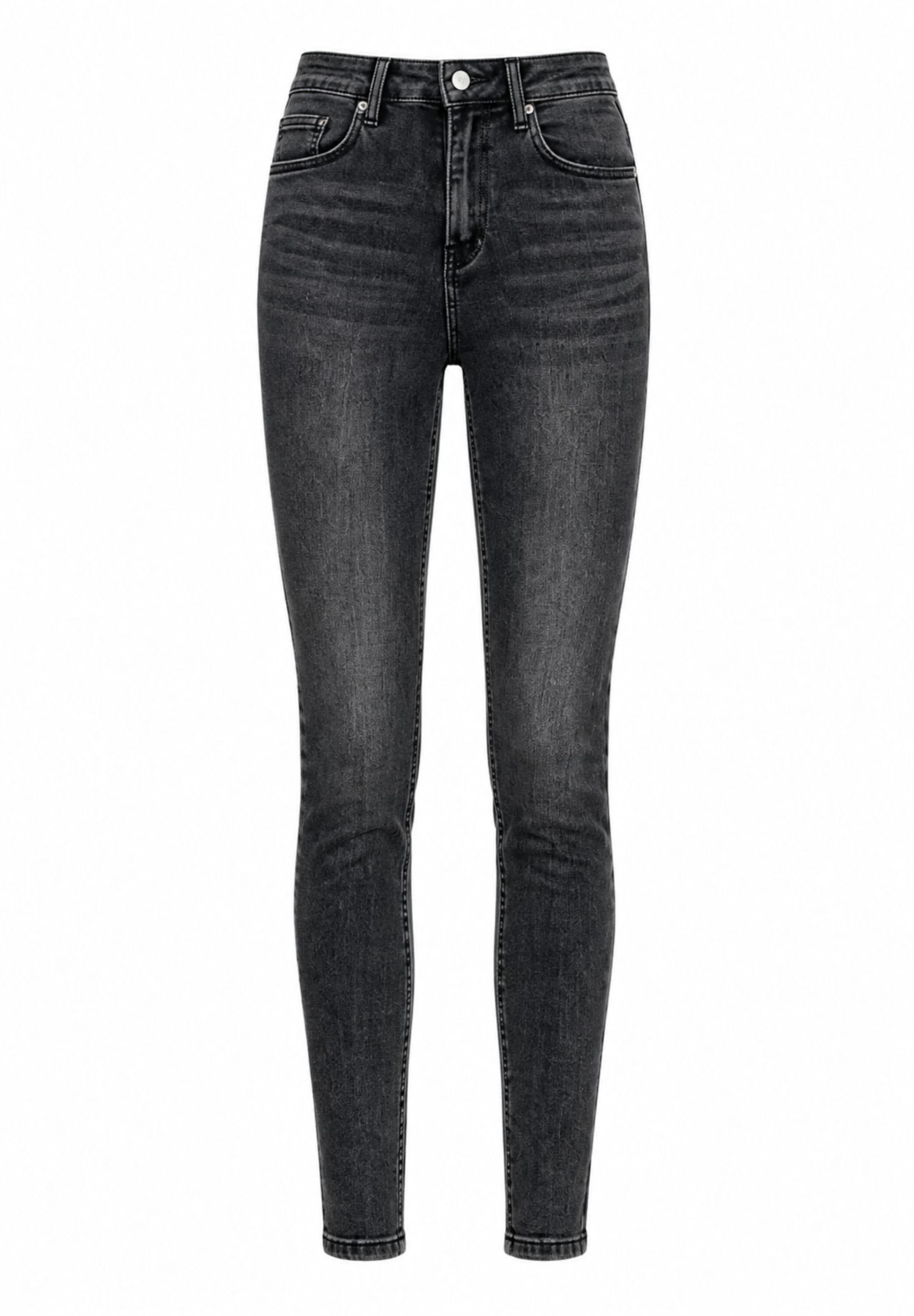 Elara Jeans in Grau: Vorderseite