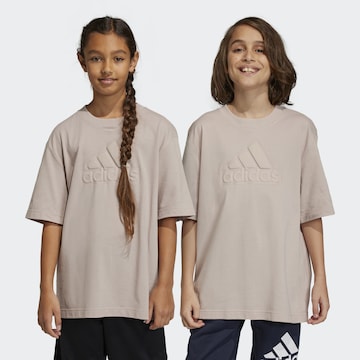 ADIDAS SPORTSWEAR Performance Shirt 'Future Icons' in Brown: front