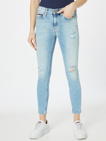 Tommy Jeans Skinny Jeans 'Nora' i blå: framsida