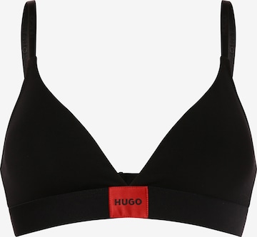 HUGO Red Triangle Bra in Black: front