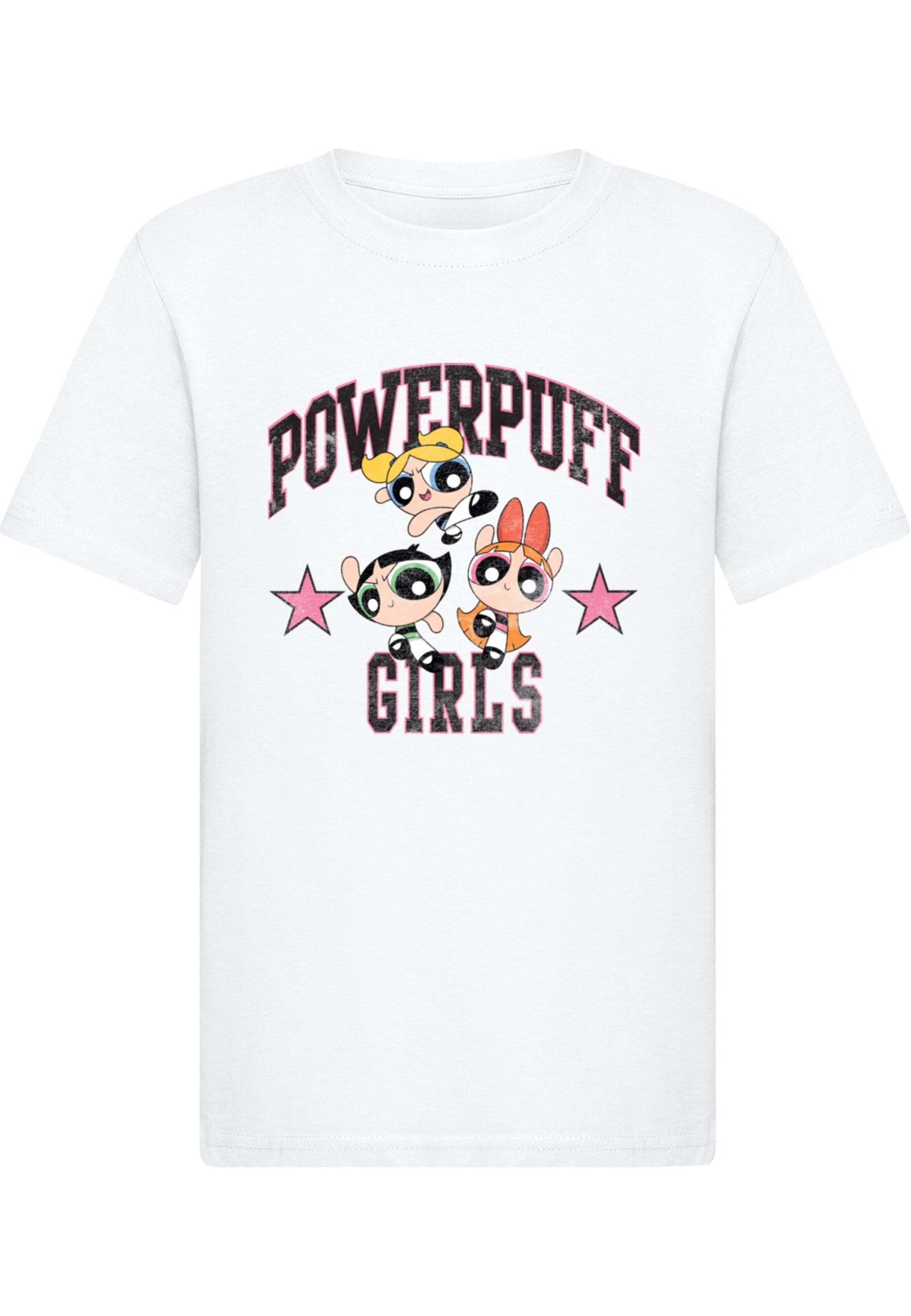 T-Shirt 'The Powerpuff Girls' Merchcode en blanc : devant