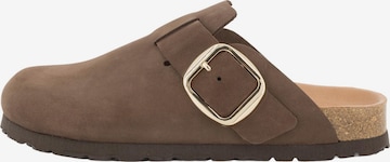 Piece Of Mind Clogs 'Comfort' in Brown: front