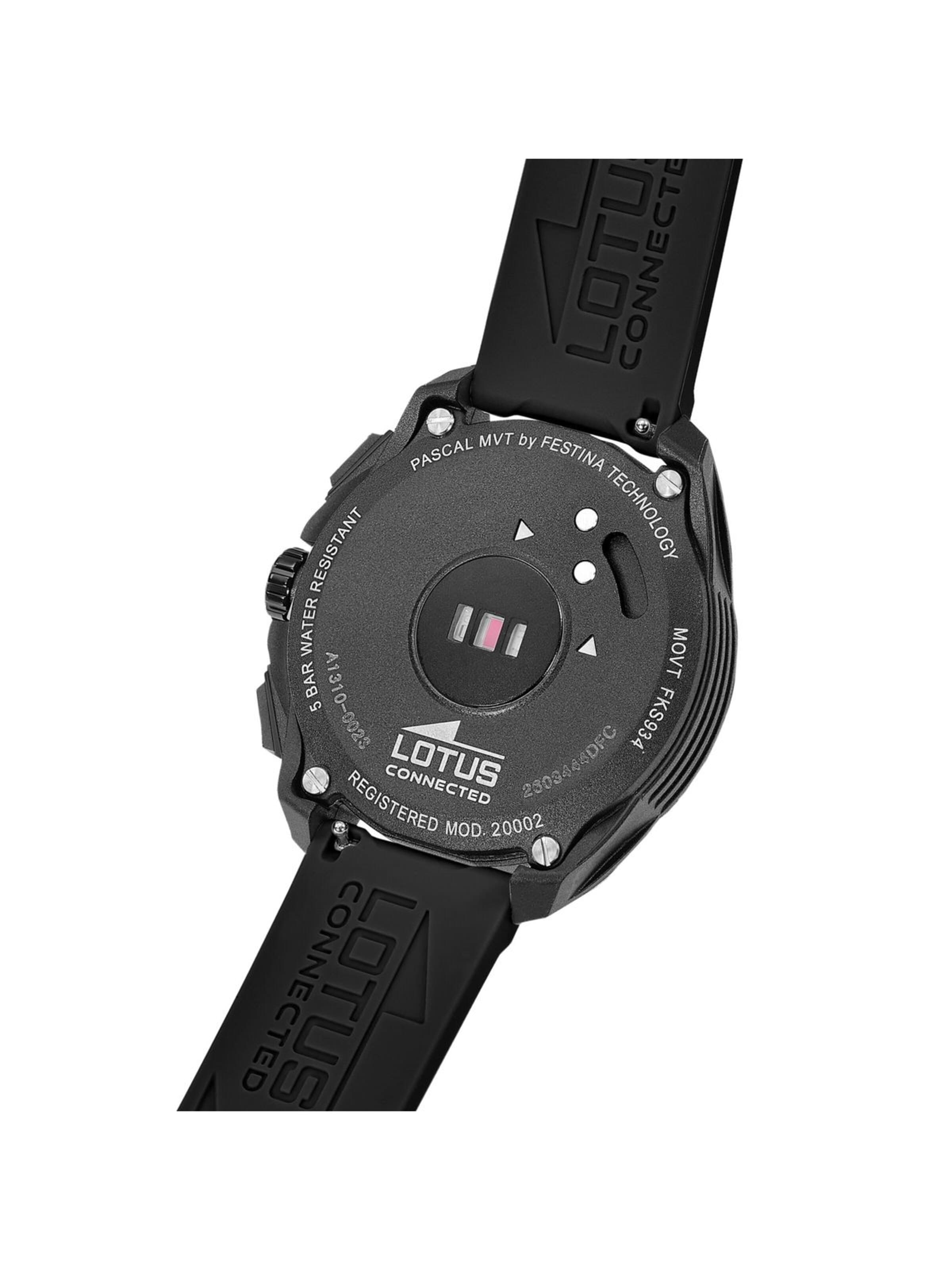 Montre digitale Lotus en noir
