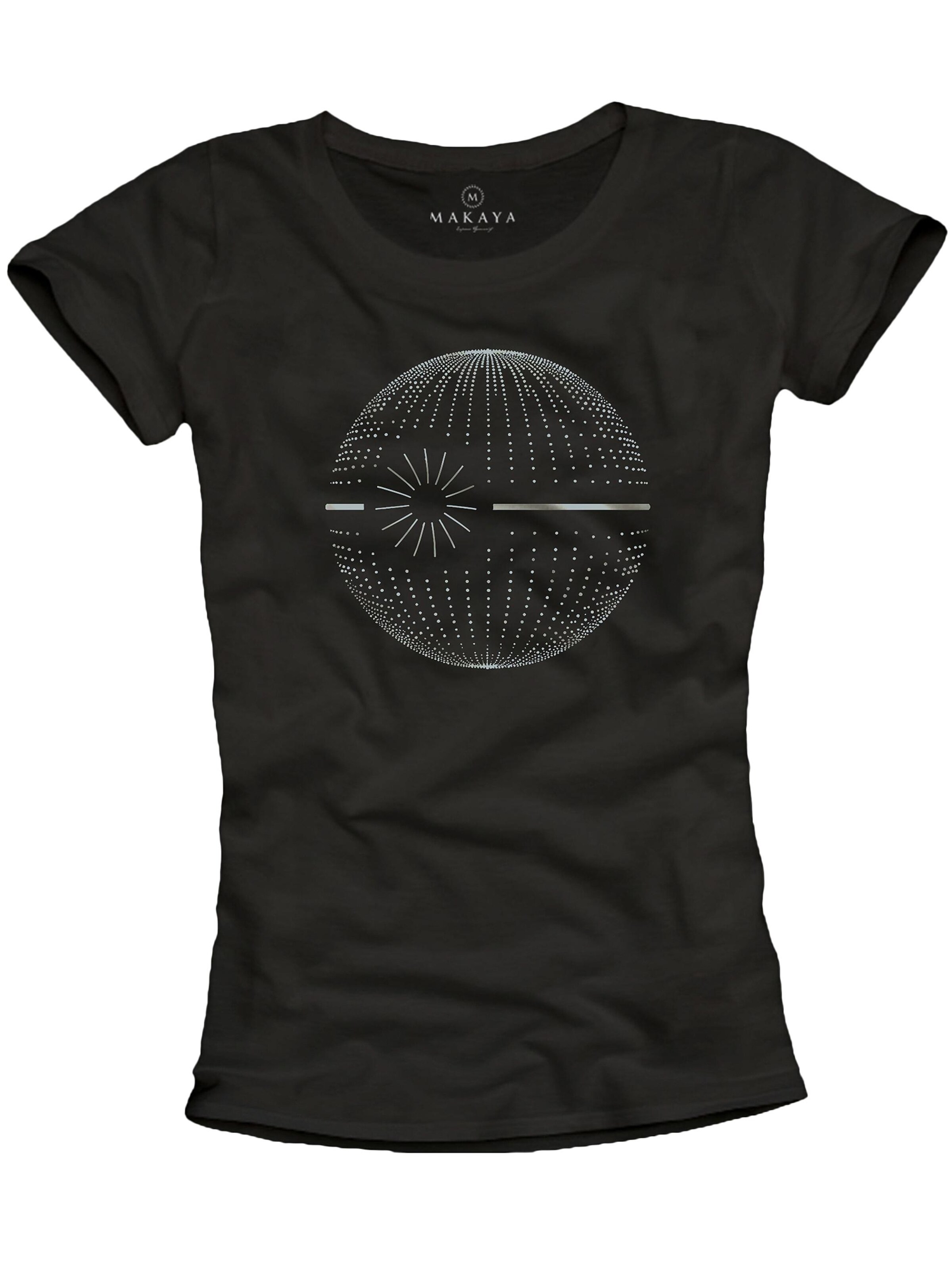 MAKAYA Shirt 'Dot Star' in Black: front