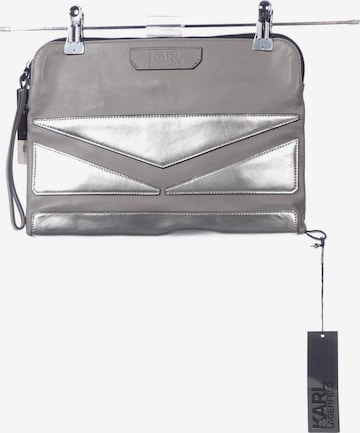 Karl Lagerfeld Handtasche gross Leder One Size in Grau: Vorderseite