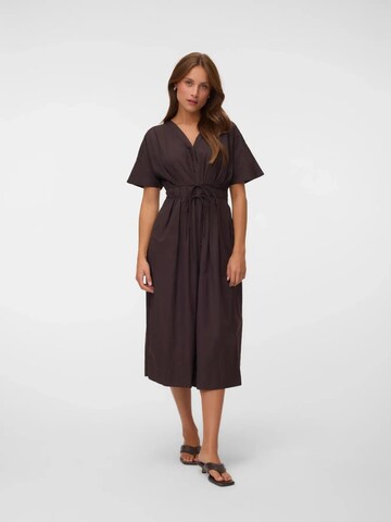 VERO MODA Jurk 'Vero Moda jurk VMESTRID Lange jurk bruin' in Bruin