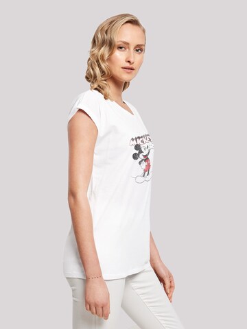 T-shirt 'Mickey Mouse Presents' F4NT4STIC en blanc