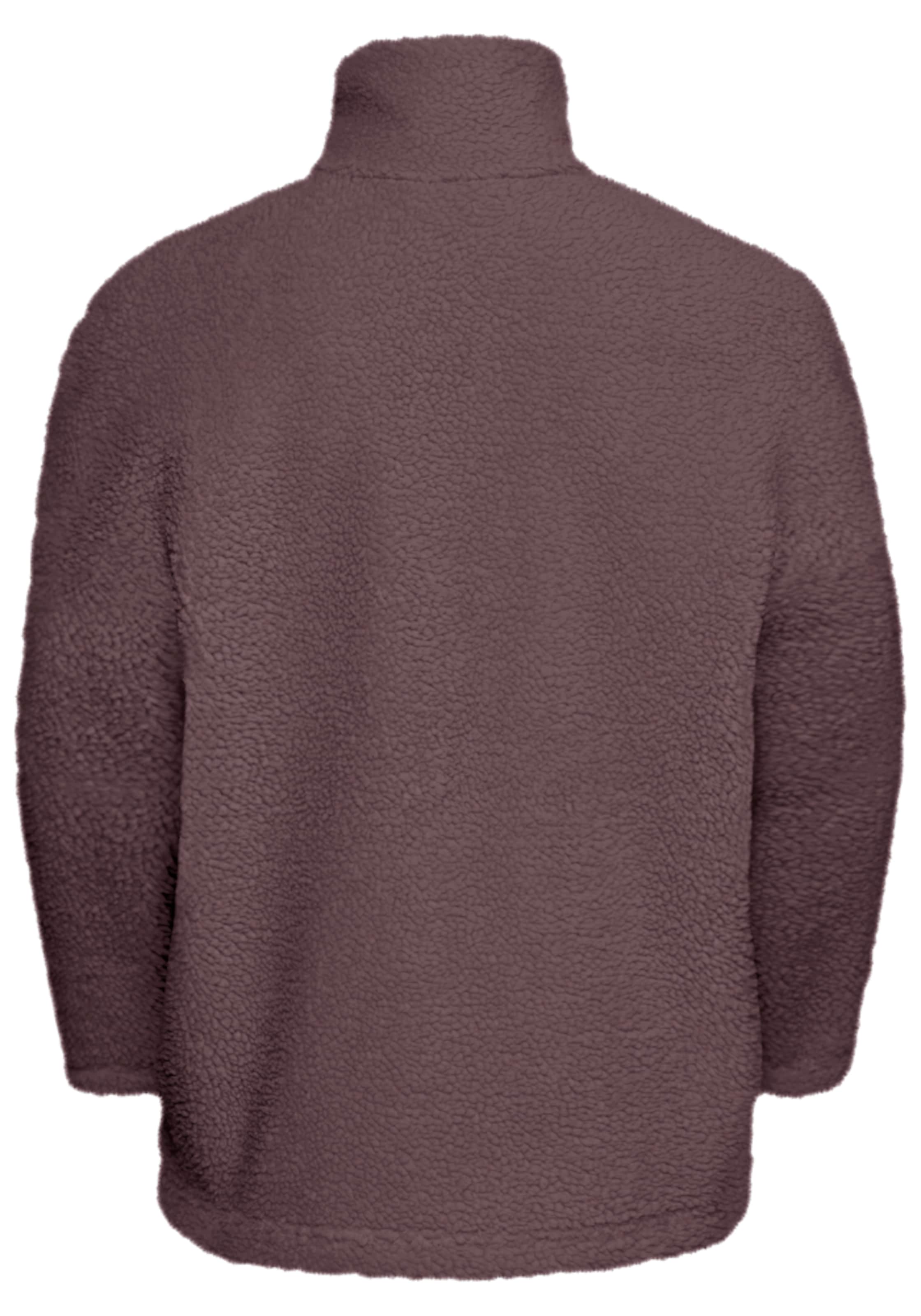 JACK WOLFSKIN Athletic Fleece Jacket in Purple