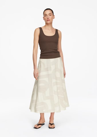 Jupe COMMA en beige : devant