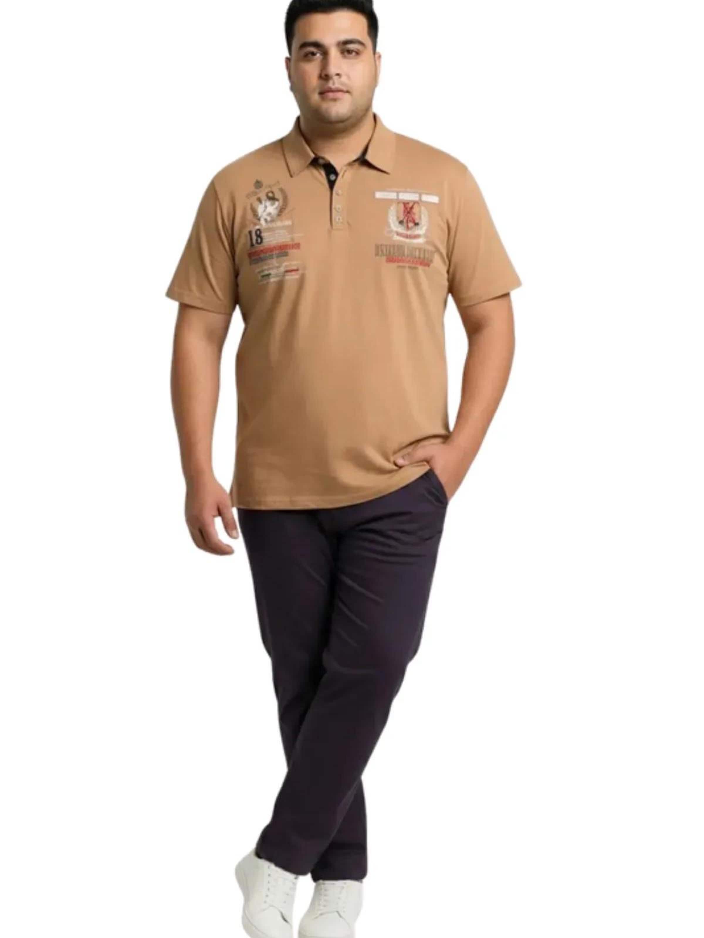 Lavecchia T-shirt 'LV-2038 Übergrößen' i beige