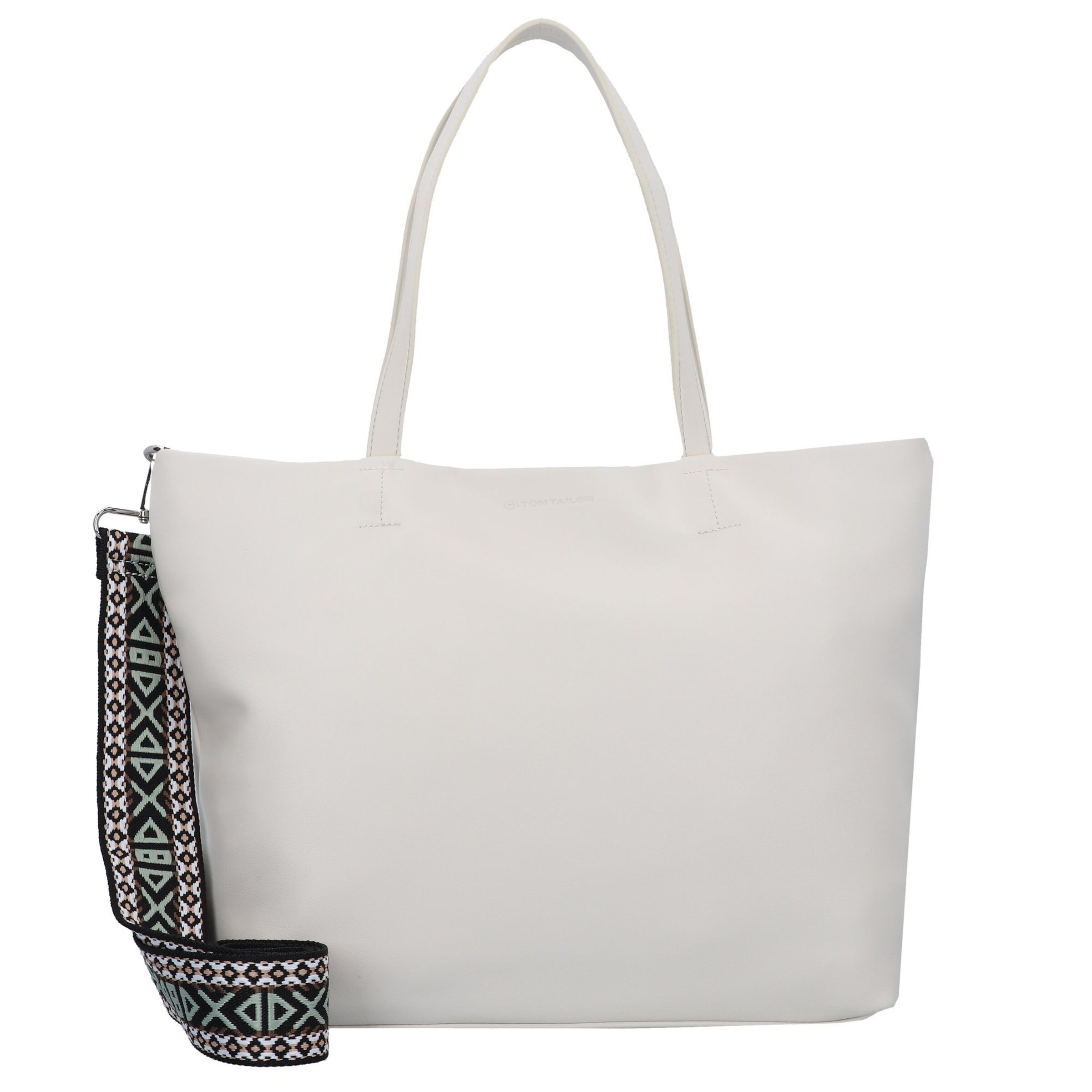 TOM TAILOR Schultertasche 'Palina' in Weiß: Vorderseite