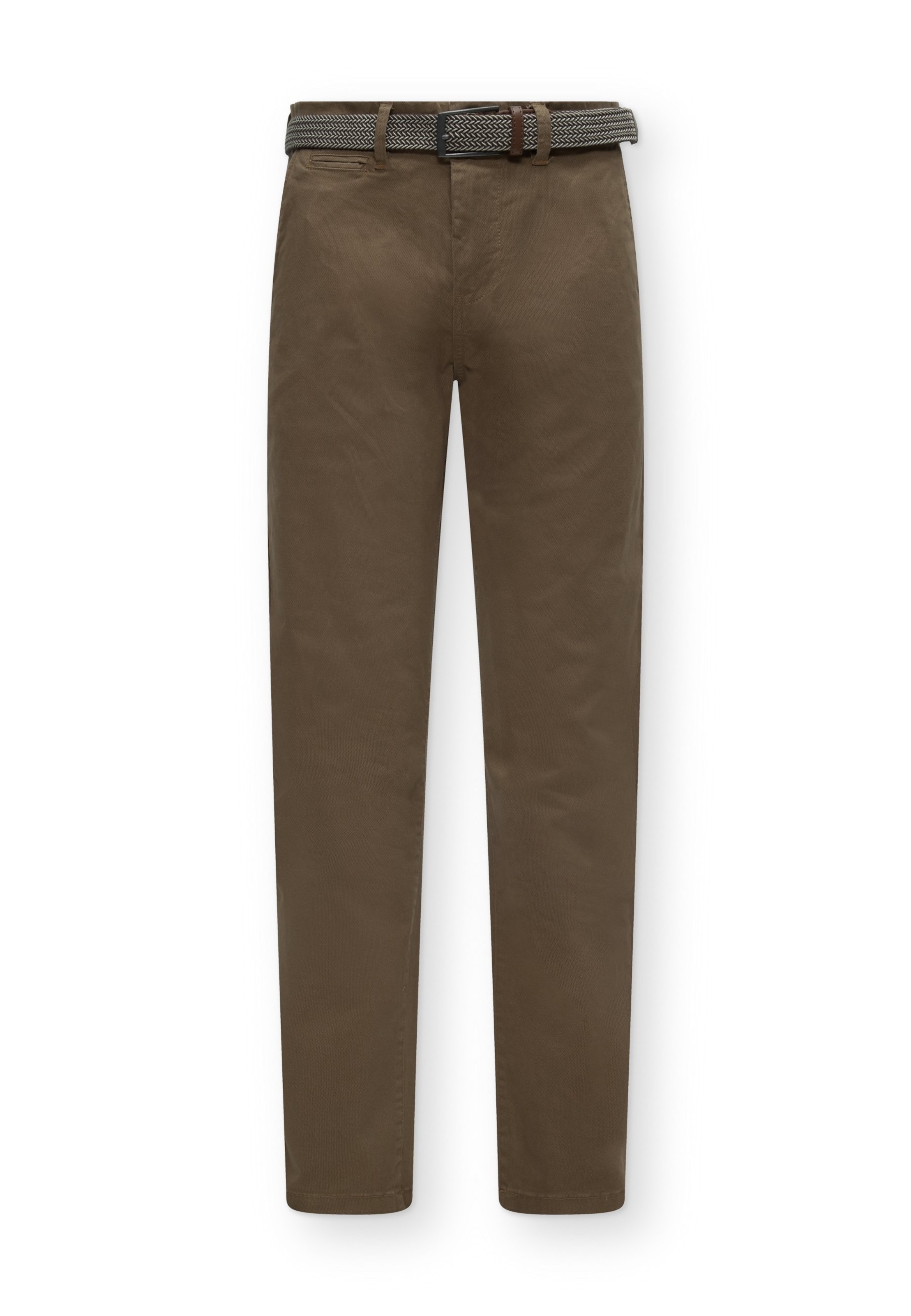 INDICODE JEANS Szabványos Chino nadrág 'Eldwyn' - zöld: elől