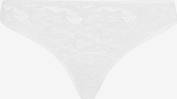 Hanro Thong 'French Lace' in White: front