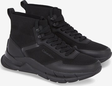 Calvin Klein High-Top Sneakers in Black