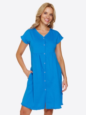Doctor nap Nachthemd 'Doctor Nap Damen Nachthemd' in Blau