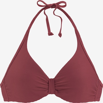 SUNSEEKER Bikini Top in Red: front