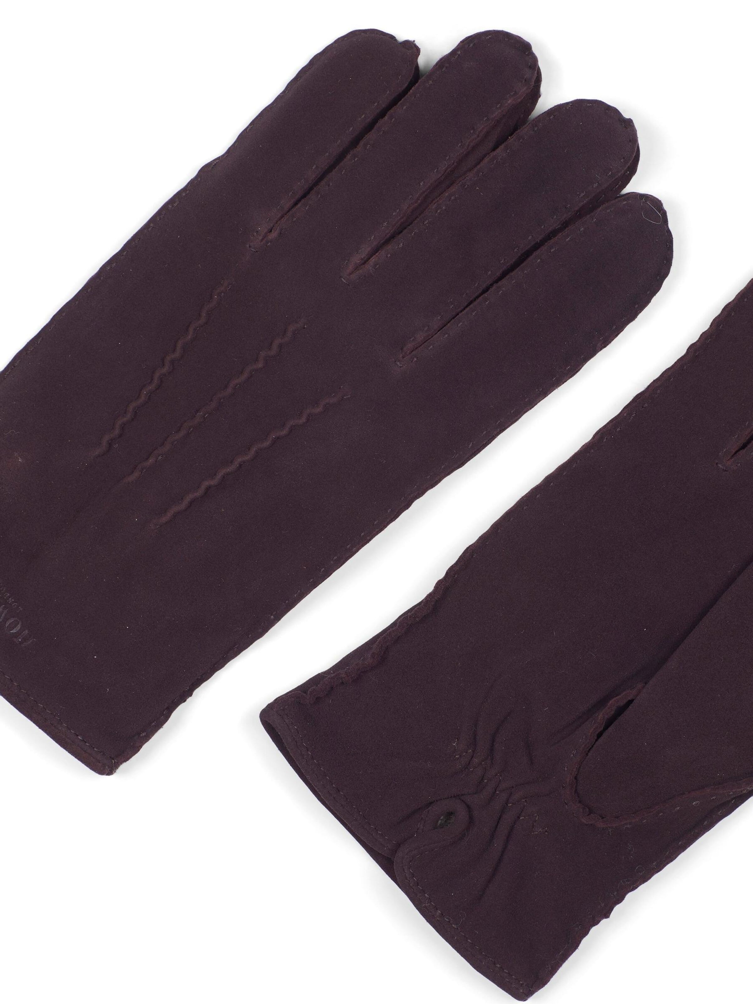 Gants 'Leather Gloves Sander Dark Brown' Howard London en marron