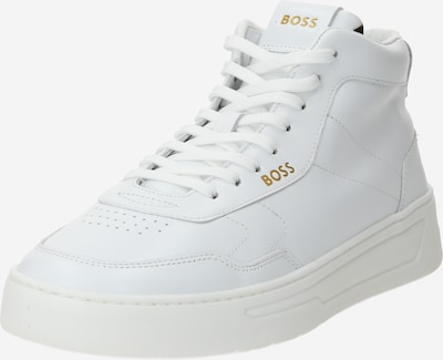BOSS Black Sneakers high 'Baltimore' i gull / hvit, Produktvisning