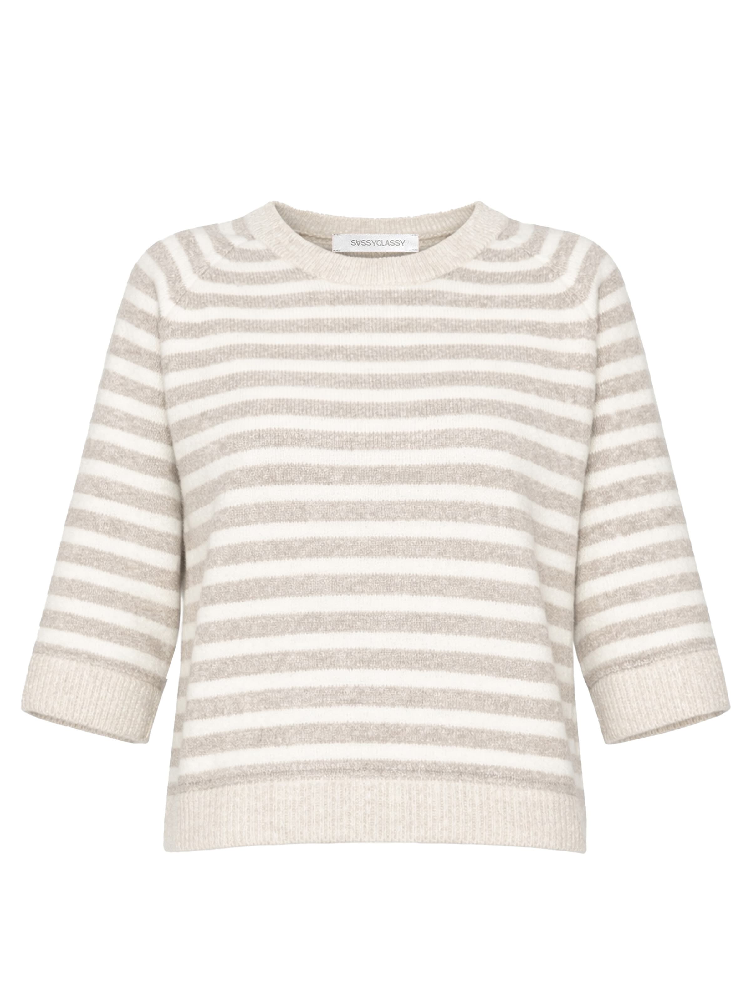SASSYCLASSY Pullover‌‌ in Grau: Vorderseite