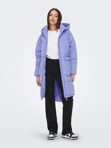 ONLY Zimní kabát – fialová