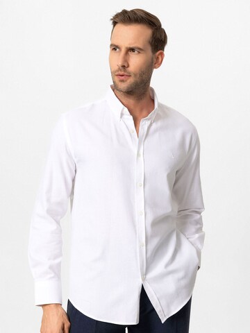 Comfort fit Camicia business di Antioch in bianco: frontale