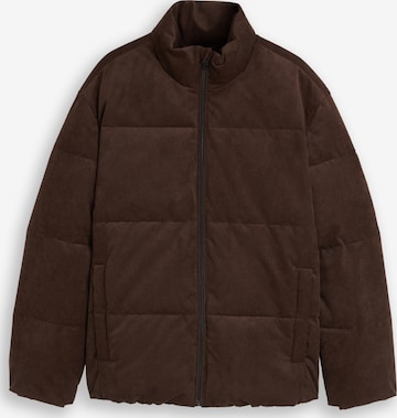 TOM TAILOR DENIM Winterjacke in Braun: Vorderseite