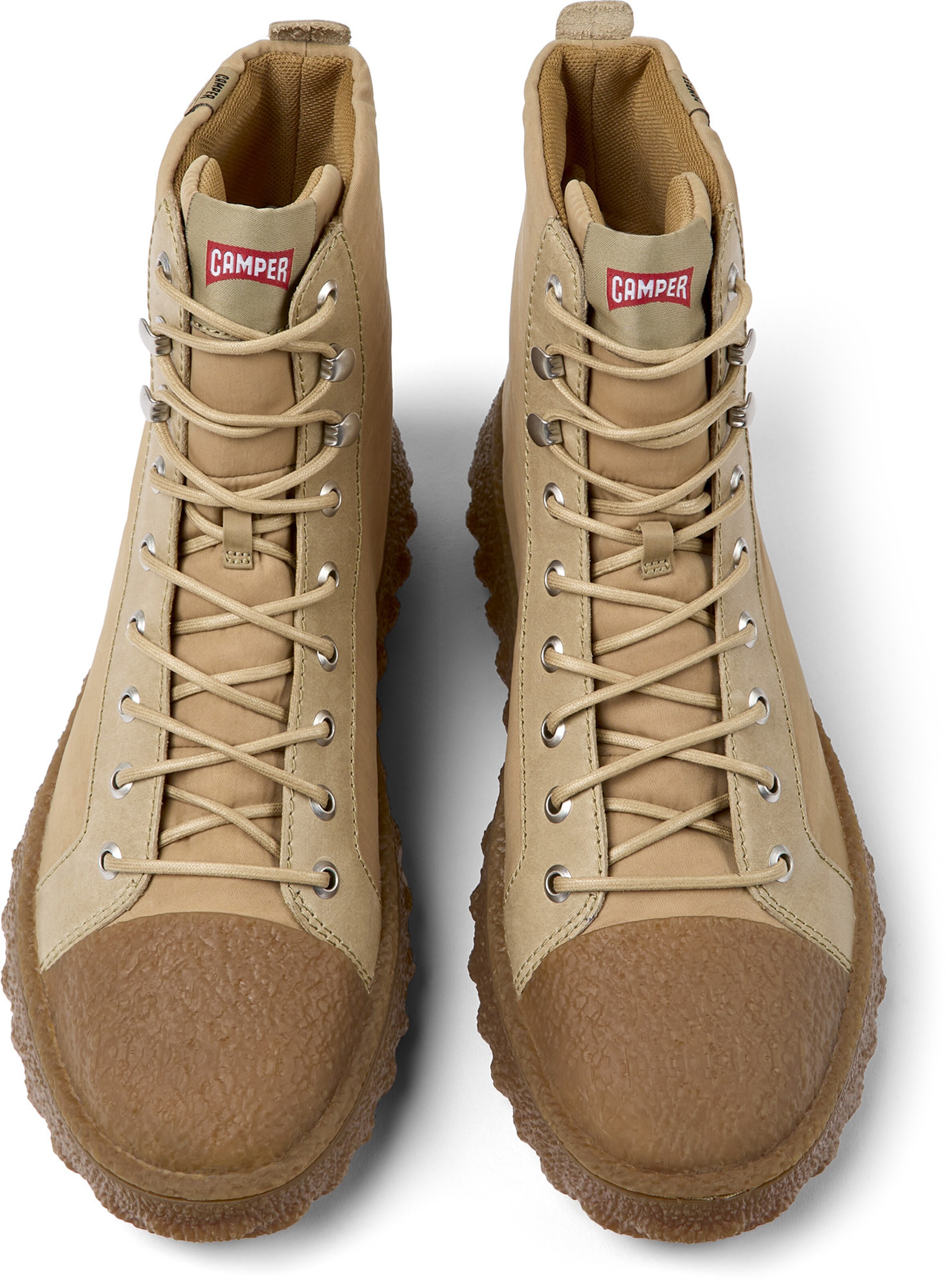 Bottines à lacets 'Ground' CAMPER en beige