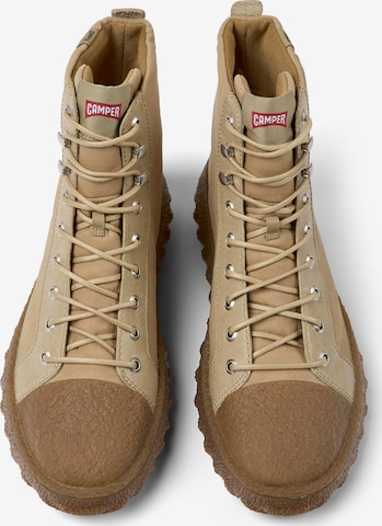 CAMPER Lace-Up Boots 'Ground' in Beige